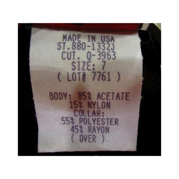 Eber Black Velvet Ivory Lace Collar Short Sleeve Mini Dress Women Size 7 Vintage - Picture 9 of 10